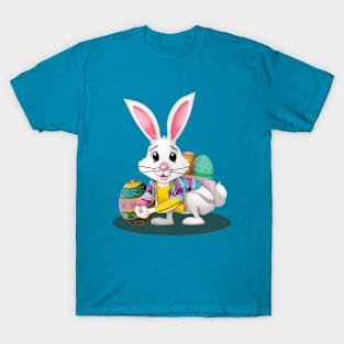 Easter Bunny Holding Eggs T-Shirt